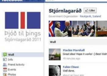 İzlanda Yeni Anayasayı Facebook Yoluyla Yapıyor