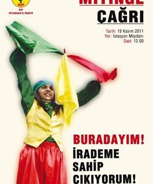 BDP Diyarbakır Mitingi Yağmur Nedeniyle Ertelendi