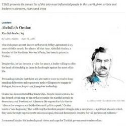 Öcalan Dünyanın En Etkili 100 İsmi Arasında
