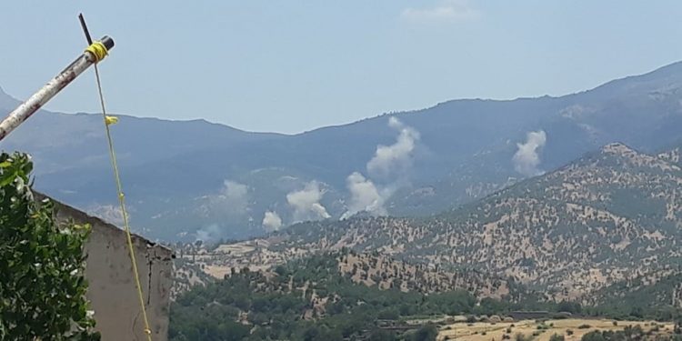 Bombebarana Tirkiye û İranê Li Ser Herêma Kurdistanê