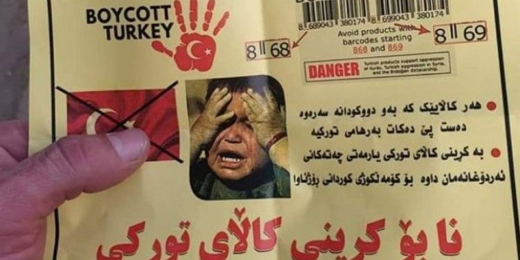 Li Başurê Kurdistanê Boykota malê Tirkiyê her ku diçe zêde dibe