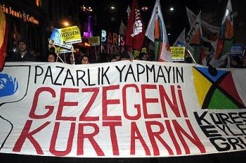 Taksim’de ‘Kürsel İklim’ Eylemi